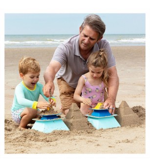 Pira, set forme pentru nisip piramide, Quut Toys - Jucării pentru nisip