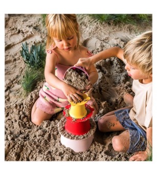 Alto rosu, set forme pentru nisip, Quut Toys - Jucării pentru nisip