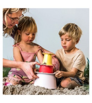 Alto rosu, set forme pentru nisip, Quut Toys - Jucării pentru nisip