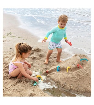 Set de plaja Triplet, jucarii multifunctionale, Quut Toys - Jucării pentru nisip