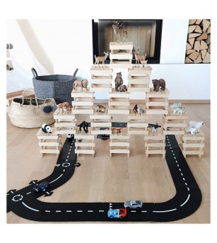 Traseu auto Waytoplay, Expressway, 16 piese - Vehicule de jucărie