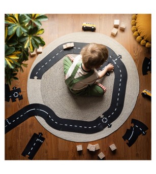 Traseu auto Waytoplay, Expressway, 16 piese - Vehicule de jucărie