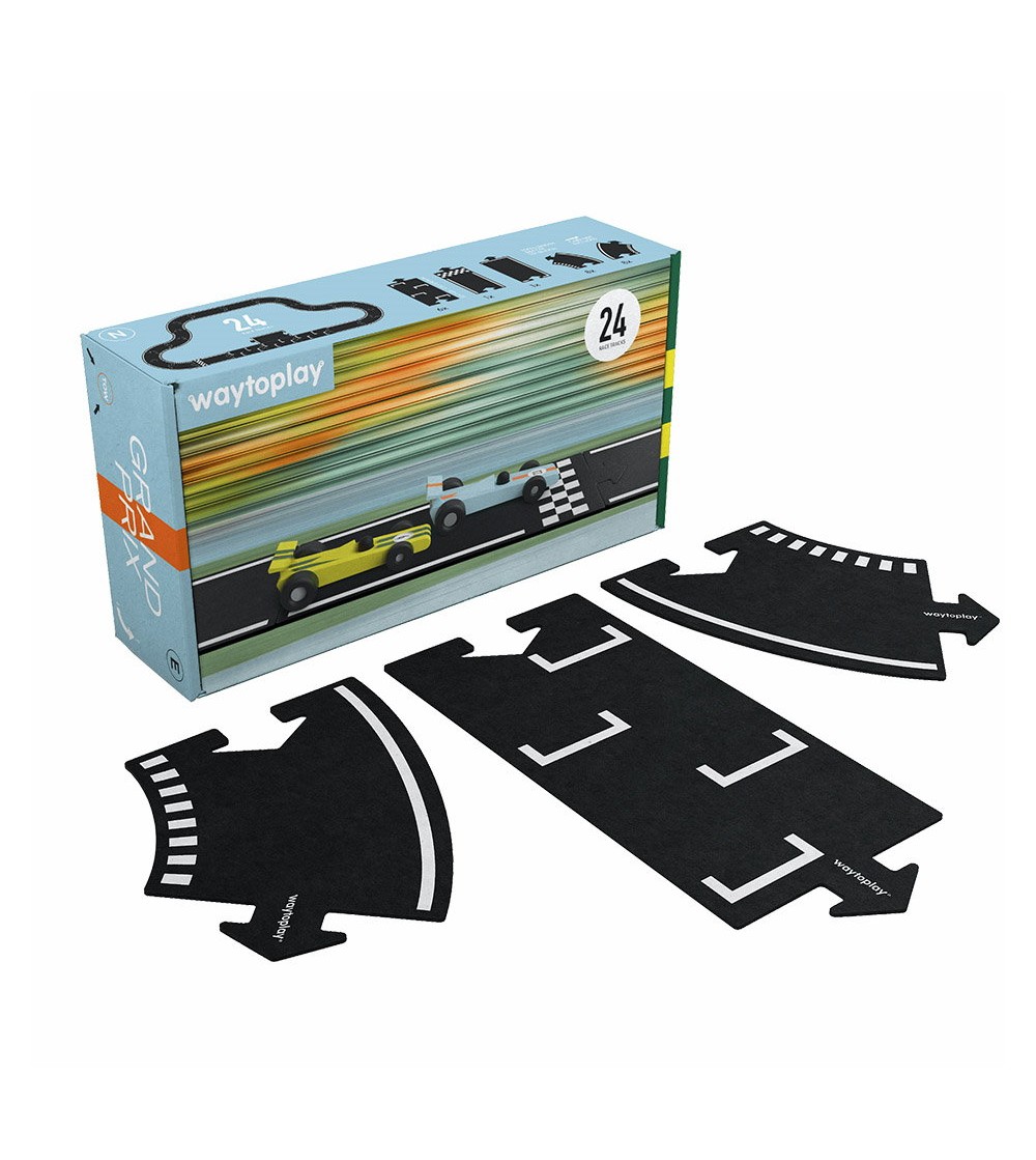 Traseu auto Waytoplay, Grand Prix, 24 piese - Vehicule de jucărie