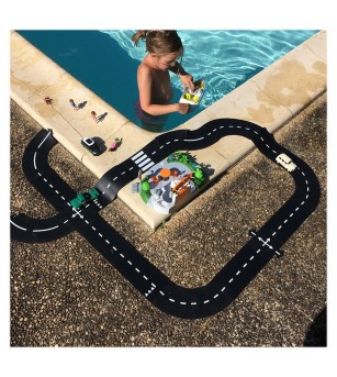 Traseu auto Waytoplay, Highway, 24 piese - Vehicule de jucărie