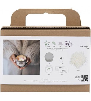 Kit DIY lumânări din ceară de soia, cu minerale - Seturi creative DIY Kit DIY lumânări din ceară de soia, cu minerale - Seturi creative DIY