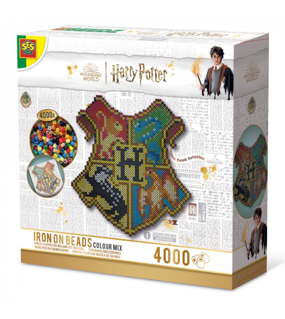 Harry Potter - Set margele de calcat Beedz - Stema Hogwarts - Mărgele de călcat