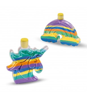 Set creativ copii - Sticle de arta cu nisip Galaxy unicorn si curcubeu - Seturi cu nisip colorat și sclipici