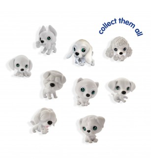 Set creativ copii - Desenez cu aerograf 3 catei surpriza - Figurine de pictat