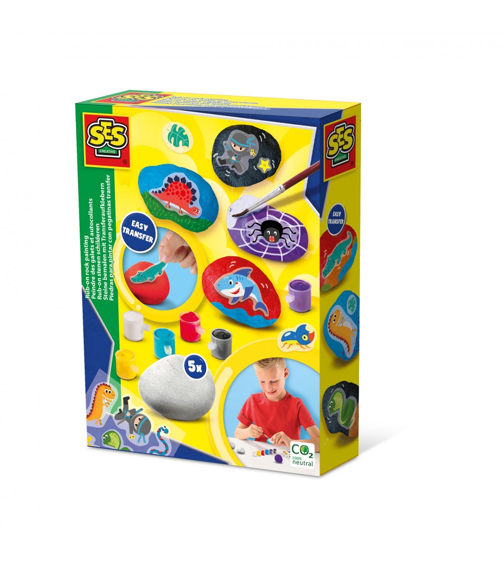 Set creativ copii - Pictura pe piatra si tehnica Rub - Seturi de pictura și desenat Set creativ copii - Pictura pe piatra si tehnica Rub - Seturi de pictura și desenat