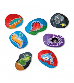 Set creativ copii - Pictura pe piatra si tehnica Rub - Seturi de pictura și desenat Set creativ copii - Pictura pe piatra si tehnica Rub - Seturi de pictura și desenat