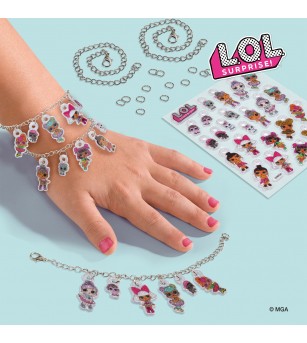 L.O.L. - Bratari pentru copii Puffysticker - Seturi cu mărgele și brățări