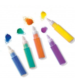 Set creativ de jucarie - Arta cu nisip colorat - Animale din padure - Seturi cu nisip colorat și sclipici