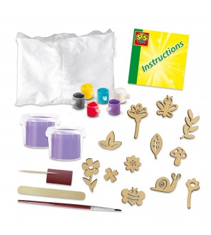 Set creativ copii - mulaj si pictura - Relief botanic inspirat din natură - Seturi creative DIY