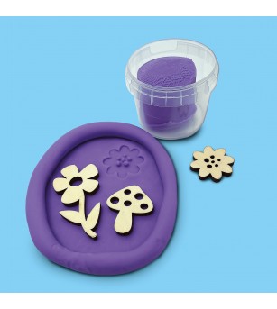 Set creativ copii - mulaj si pictura - Relief botanic inspirat din natură - Seturi creative DIY