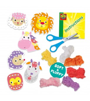 Set creativ de jucarie - Bucle pufoase - Animale din fire moi - Seturi creative DIY Set creativ de jucarie - Bucle pufoase - Animale din fire moi - Seturi creative DIY