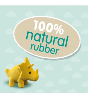 Jucarie de baie copii - Triceratops - 100% cauciuc natural - Jucării de baie