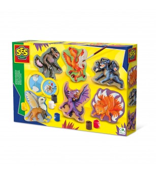 Set creativ de copii cu mulaj si pictura - Creaturi mitice - Figurine de pictat