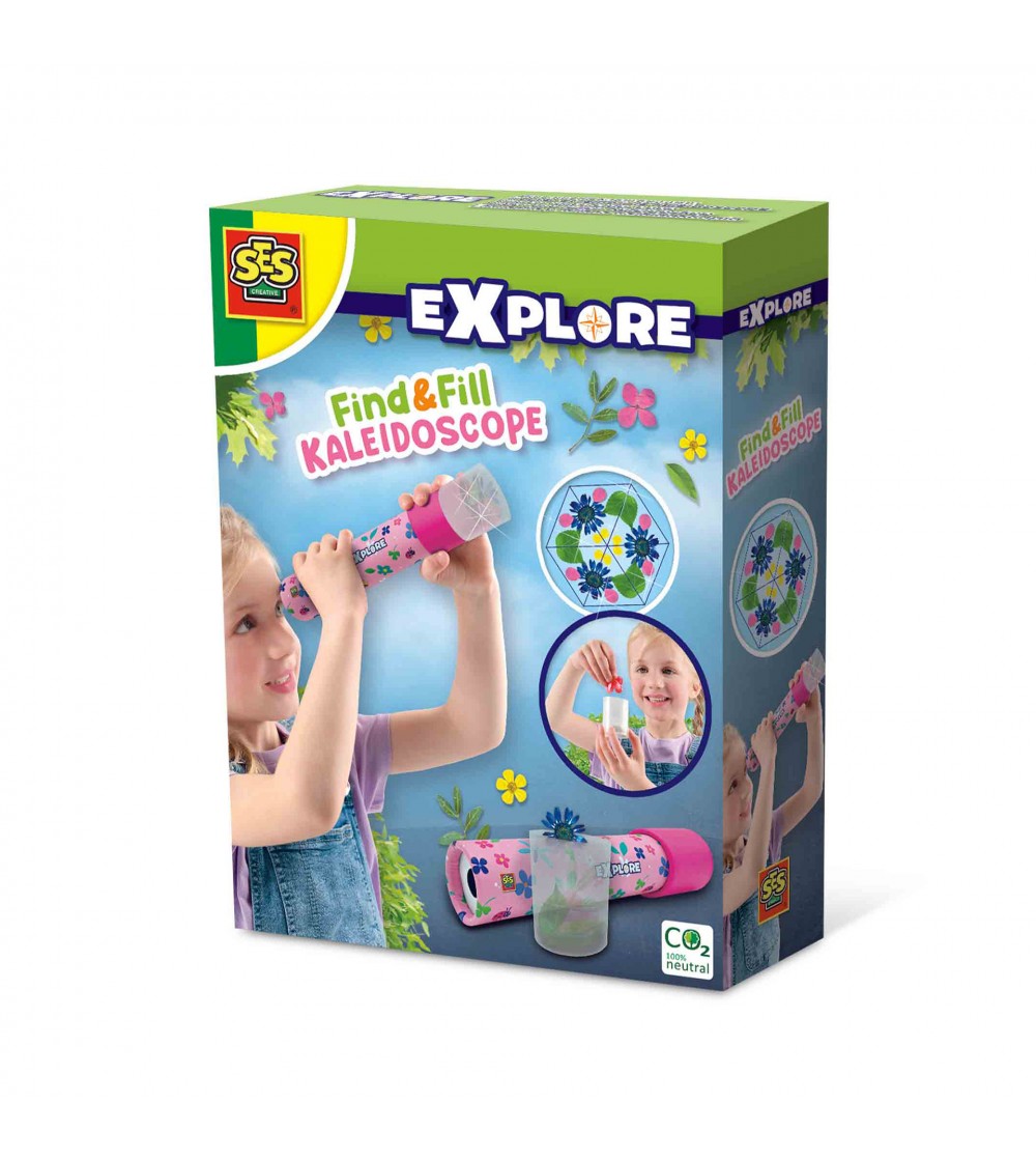 Set creativ - Decoreaza caleidoscop cu elemente din natura - Seturi creative DIY