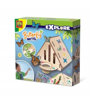 Set creativ - Hotel pentru fluturi - Lucru manual pentru copii