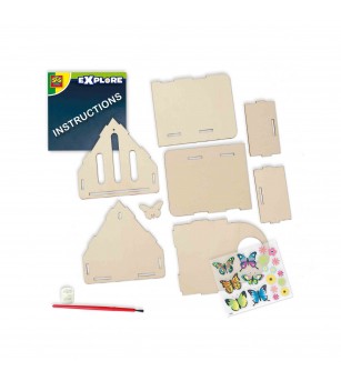 Set creativ - Hotel pentru fluturi - Lucru manual pentru copii