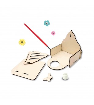 Set creativ - Hotel pentru fluturi - Lucru manual pentru copii