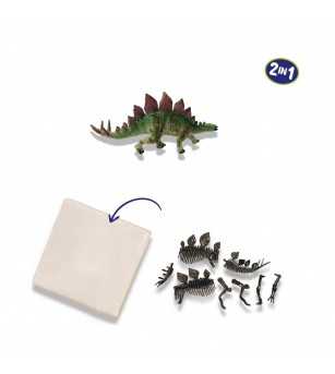Set creativ Dino si excavarea scheletului 2 in 1 - Stegozaur - Mediu înconjurător