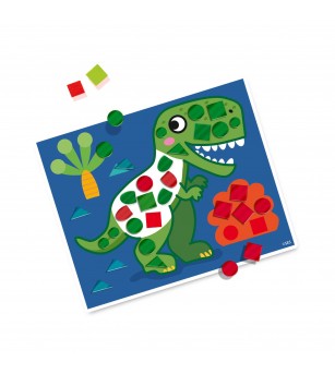 Set creativ - Invat sa creez tablouri cu mozaic, dinozauri - Mozaic copii Set creativ - Invat sa creez tablouri cu mozaic, dinozauri - Mozaic copii