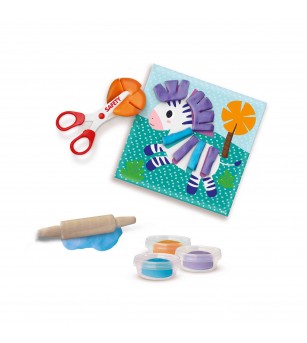 Set creativ - Decupeza si creeaza animale din plastilina - Plastilină