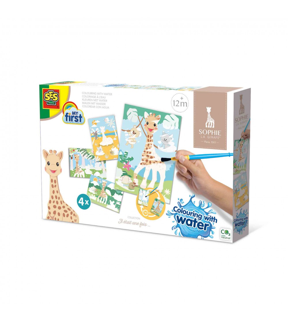 Girafa Sophie - Picteaza cu apa - Pictura cu apa