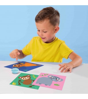 My first - Set creativ de lipit cozi la animale - Jucării creativ-educative