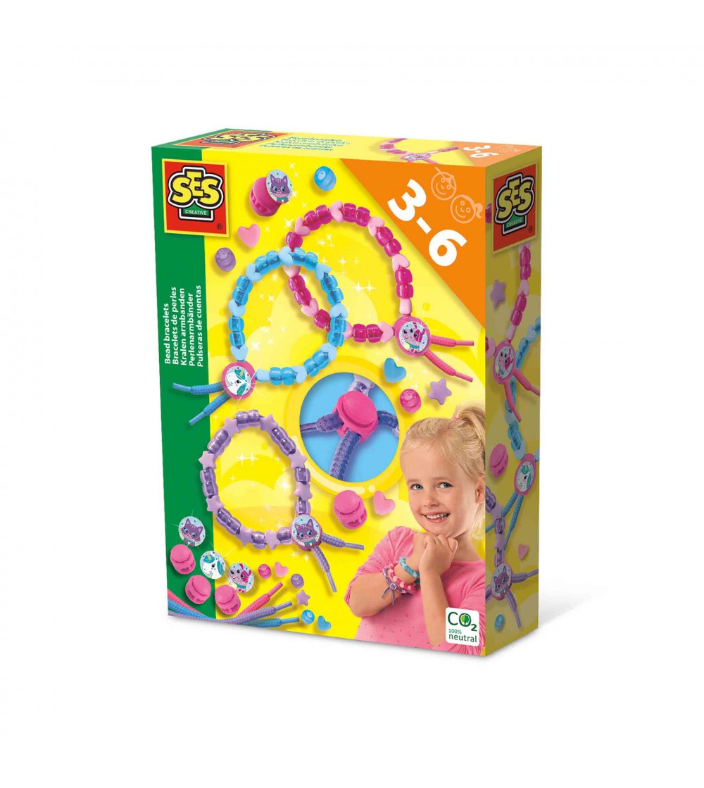 Set creativ - Creez bratari cu diferite forme de margele - Seturi cu mărgele și brățări