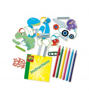 Set creativ - Tanarul inginer, dinozauri - Seturi cu hârtie și quilling