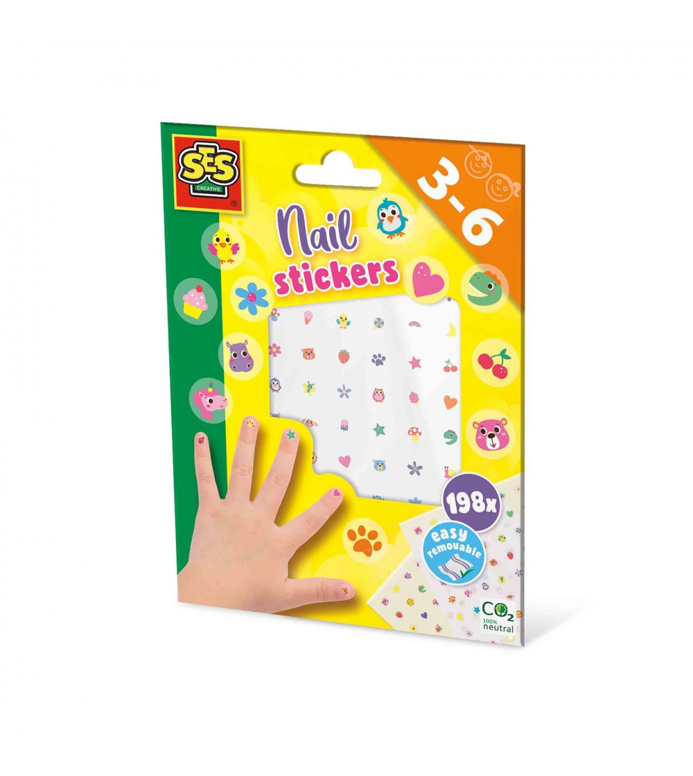 Set creativ - Autocolante pentru unghii, copii - Seturi cu stickere și colaje