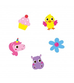 Set creativ - Autocolante pentru unghii, copii - Seturi cu stickere și colaje