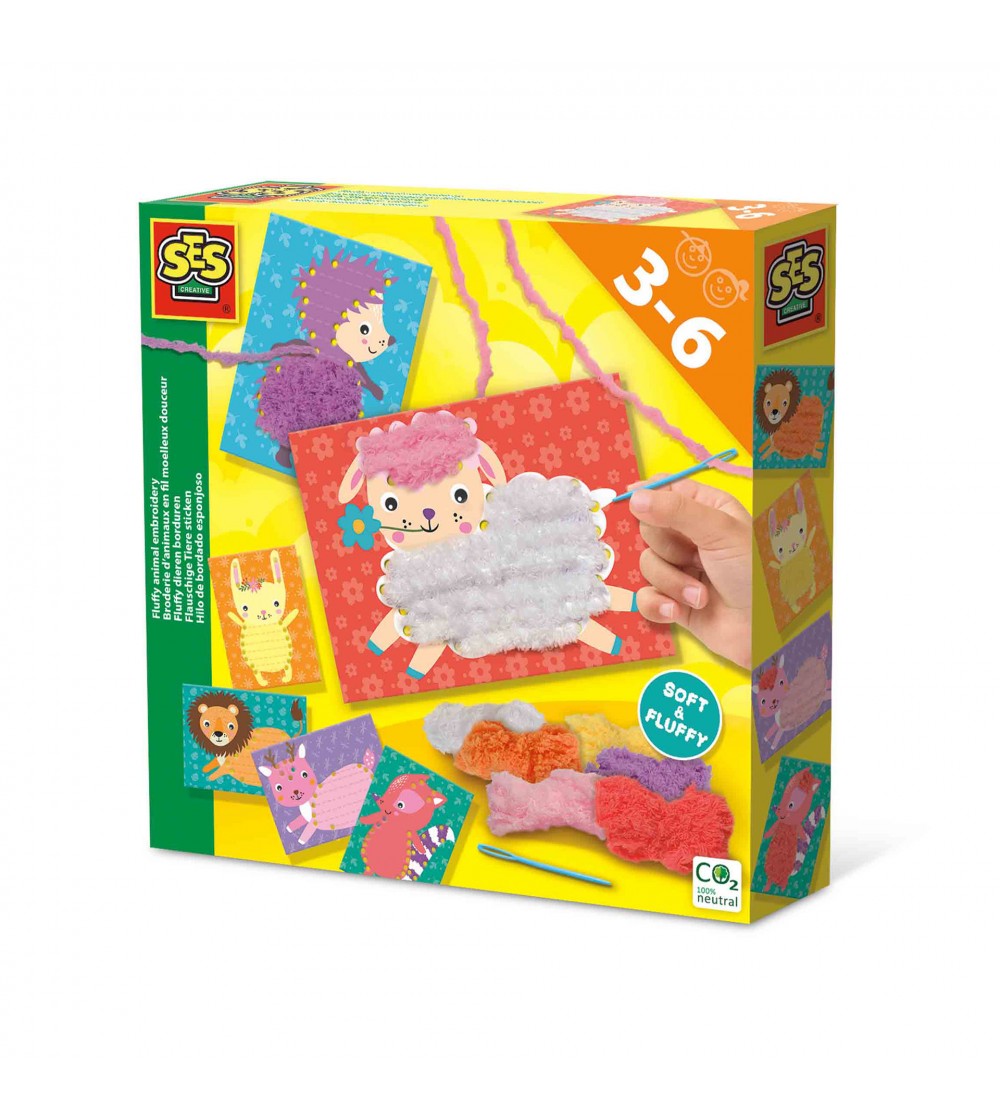 Set creativ - Brodez animale pufoase - Seturi de cusut pentru copii Set creativ - Brodez animale pufoase - Seturi de cusut pentru copii