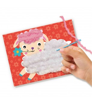 Set creativ - Brodez animale pufoase - Seturi de cusut pentru copii Set creativ - Brodez animale pufoase - Seturi de cusut pentru copii