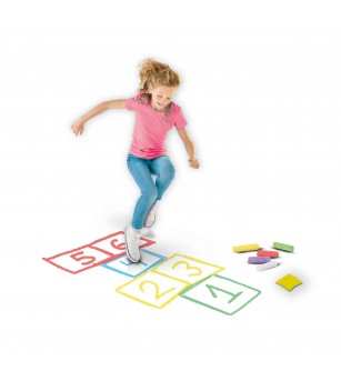 Creta pentru terenul de joaca - Jocuri 5 in 1 - Cretă colorată Creta pentru terenul de joaca - Jocuri 5 in 1 - Cretă colorată