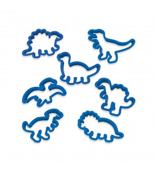 Forme pentru copii de taiat plastilina Dino (7 piese) - Plastilină