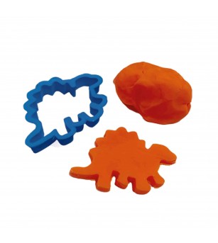 Forme pentru copii de taiat plastilina Dino (7 piese) - Plastilină