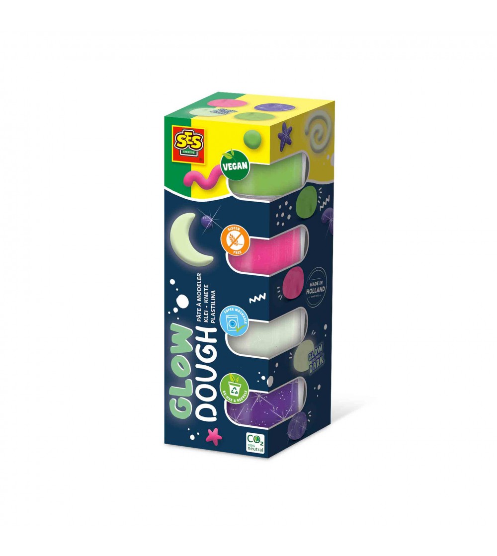 Plastilina colorata vegana Glow Feel Good 4 x 90gr - Plastilină Plastilina colorata vegana Glow Feel Good 4 x 90gr - Plastilină
