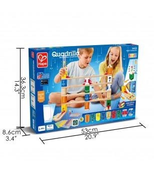Jucarie copii Quadrilla - circuit cu bile - Set de codare de baza (125 piese) - Jocuri construcție