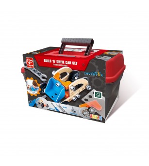 Jucarie din lemn - Set de constructie masini (37 piese) - Jocuri construcție