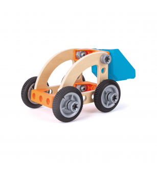 Jucarie din lemn - Set de constructie masini (37 piese) - Jocuri construcție