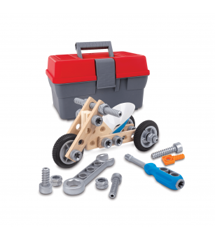 Jucarie din lemn - Set de constructie motociclete (34 piese) - Jocuri construcție Jucarie din lemn - Set de constructie motociclete (34 piese) - Jocuri construcție