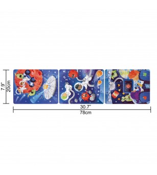 Puzzle pentru copii Aventura in Spatiu (3 in 1) si joc storytelling - Puzzle copii