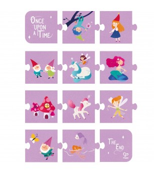 Puzzle pentru copii Zane (4 in 1) si joc storytelling - Puzzle copii