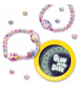 Set creativ pentru copii - - Bratari cu tematica galaxie Glow in the Dark - Seturi cu mărgele și brățări
