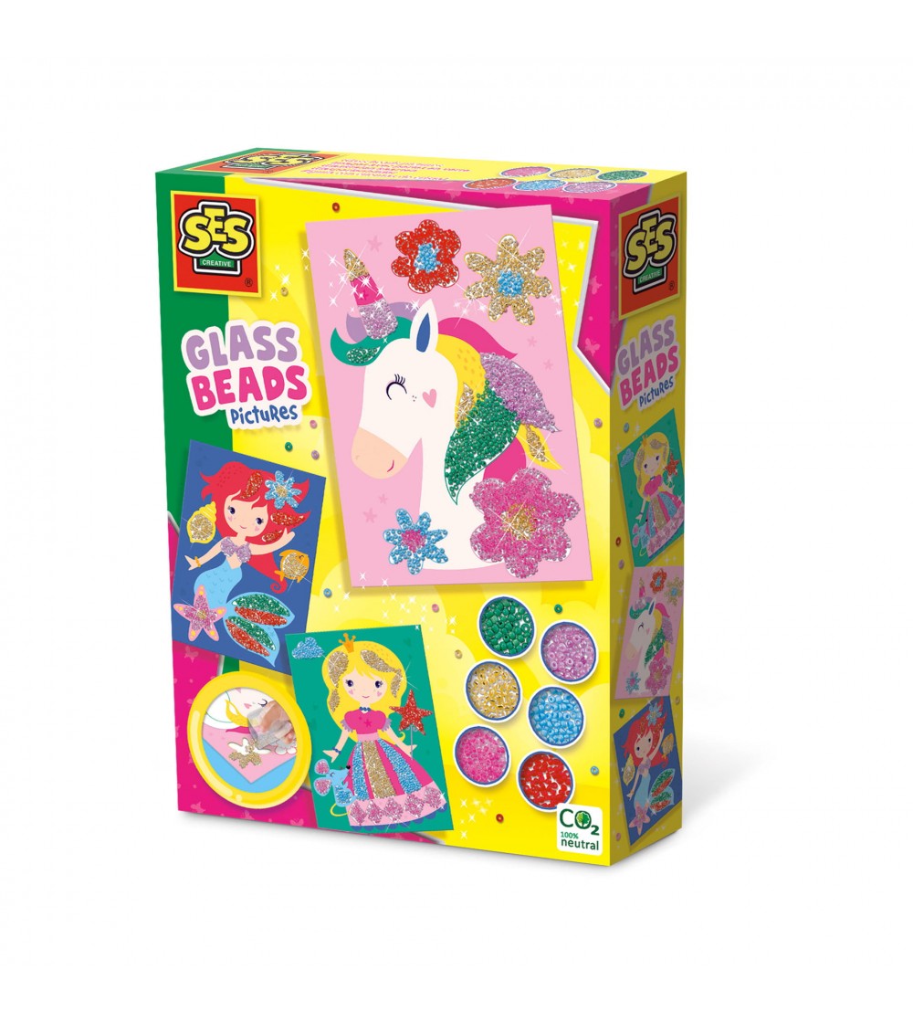 Set creativ - Tablouri cu margele de sticla - Lucru manual pentru copii Set creativ - Tablouri cu margele de sticla - Lucru manual pentru copii