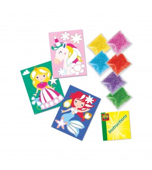 Set creativ - Tablouri cu margele de sticla - Lucru manual pentru copii Set creativ - Tablouri cu margele de sticla - Lucru manual pentru copii