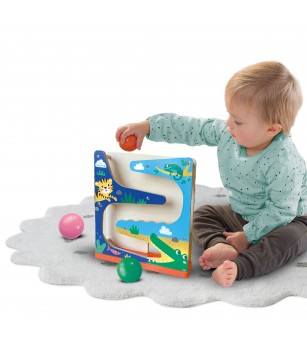 Jucarie din lemn - Traseu cu bile crocodil - Jucării de lemn si Montessori